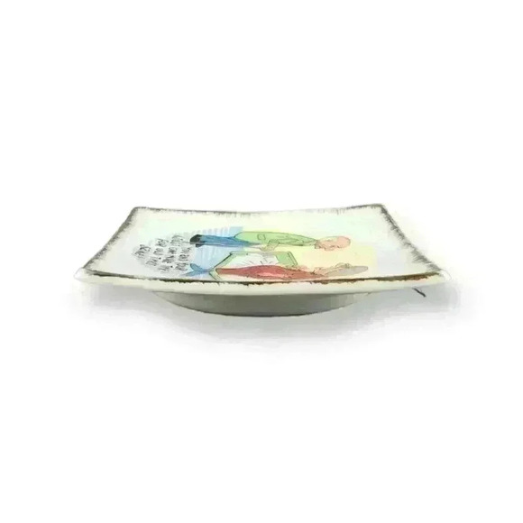 Vintage Adult Humor Old Couple Funny Pregnancy Plate / Tray "Just One More Time" - Picture 5 of 6